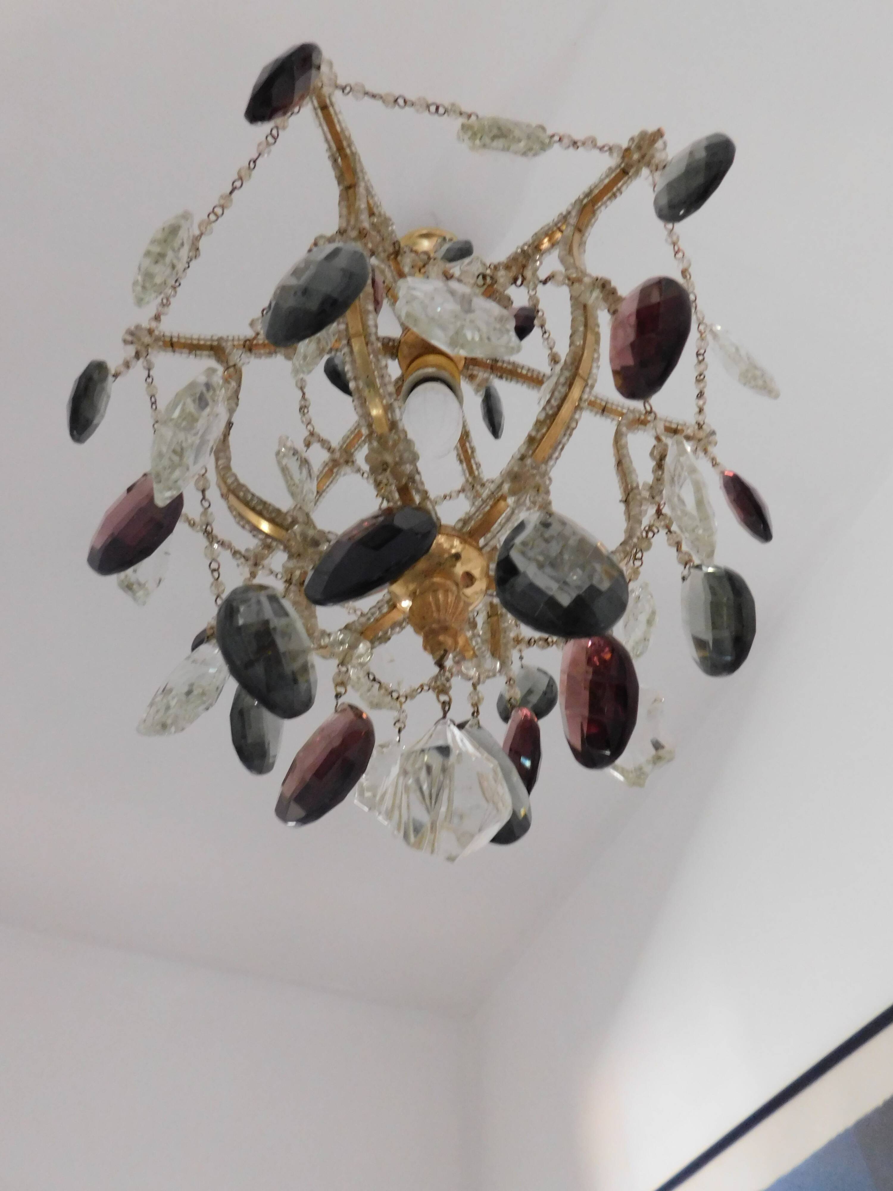 Lustre pampilles Murano