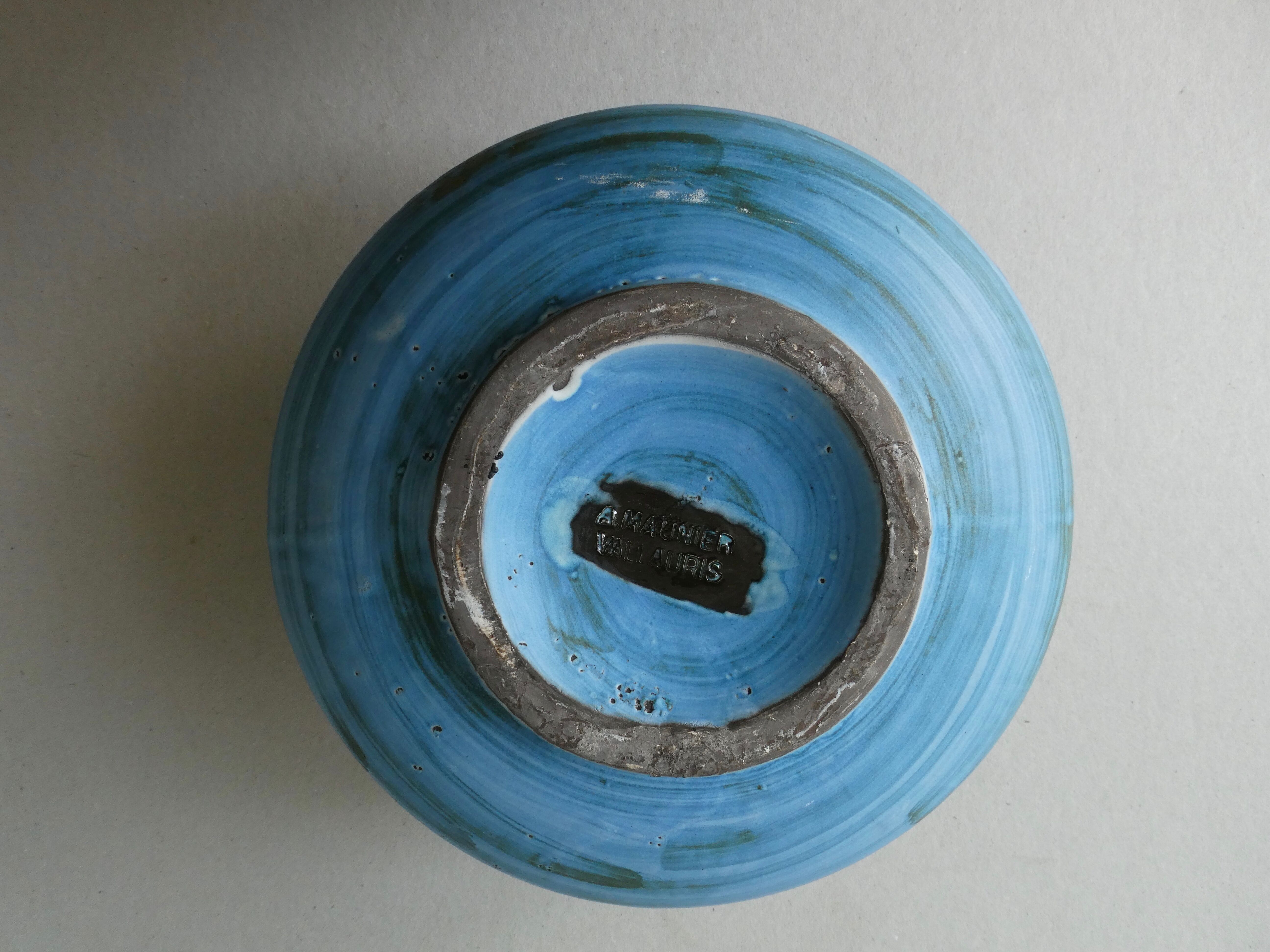 Ceramic vase by Alain Maunier Vallauris 50-60