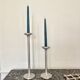 Ikea brushed aluminum candle holders kagla model