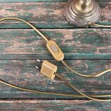 Two-light bronze table lamp