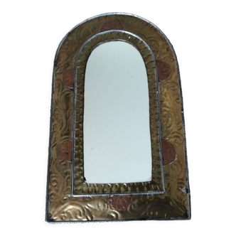 Brass mirror