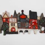 Ceramic wall plaquette by the Belgian Artist Elisabeth Vandeweghe for Ampho