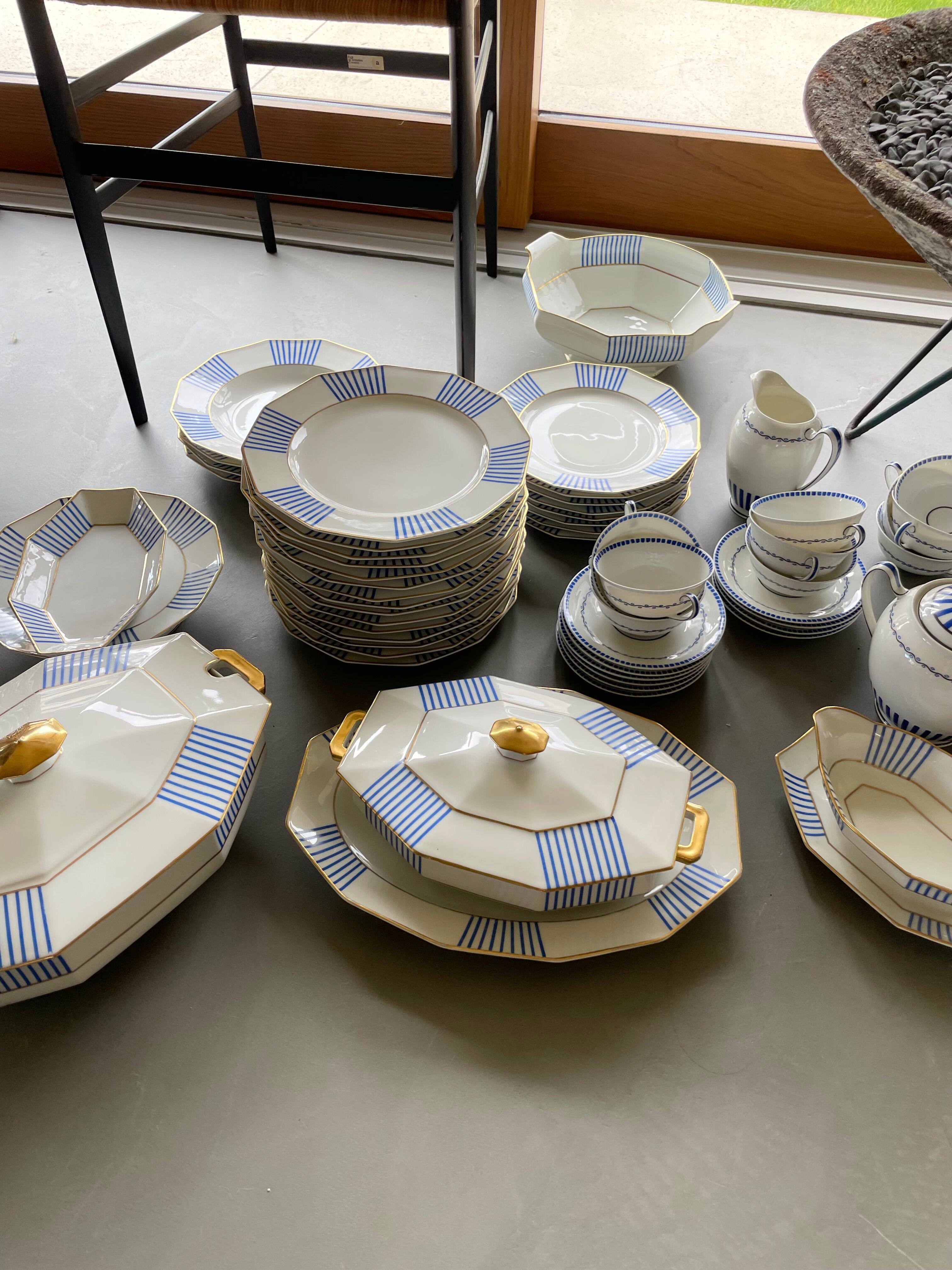 Set XXL crockery Limoges A.Lanternier