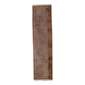 Tapis Vintage Seraband Indien en Laine (74cm x 301cm), Années 1970