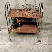 Table roulante et pliable années 70
