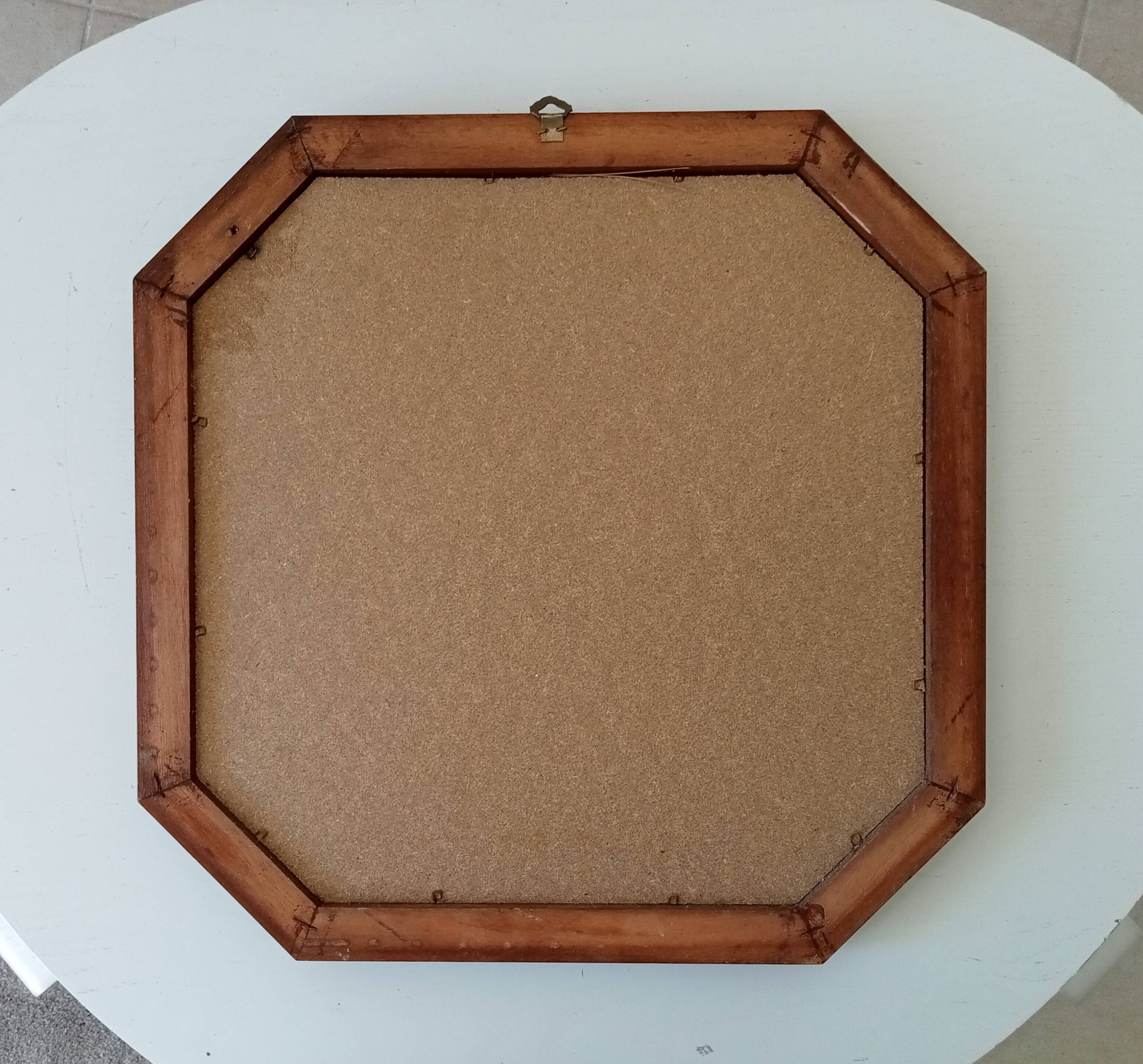 Vintage Italian octagonal mirror from the 60s