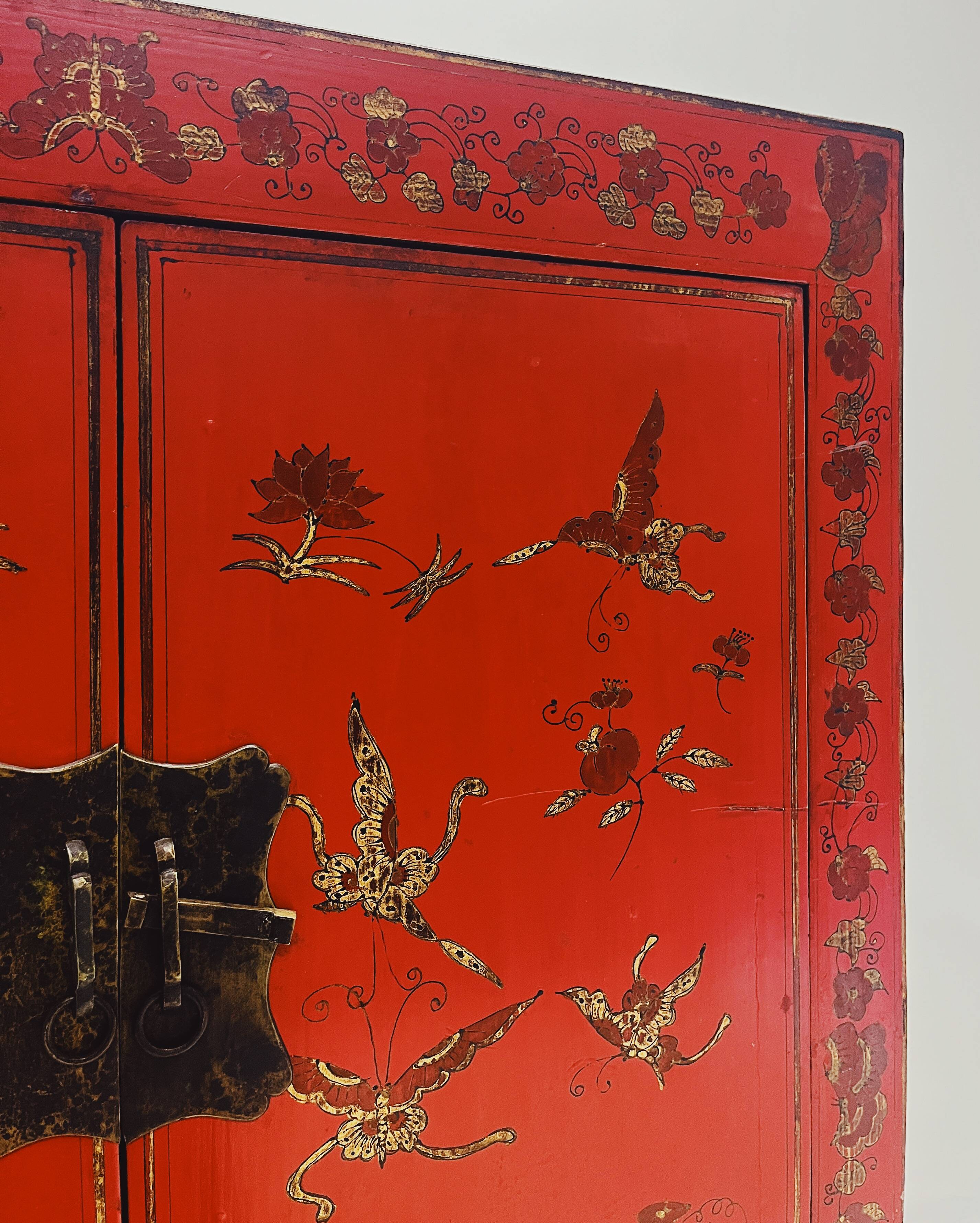 Chinese red cabinet