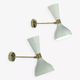 Pair of Italian design wall lights from the 1950s