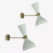 Pair of Italian design wall lights from the 1950s