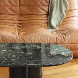 Green marble coffee table