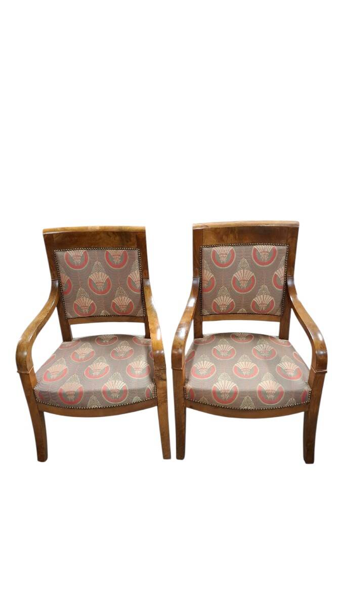 Pair of restoration armchairs