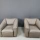 Vintage pair of D7 armchairs by Desede, 1970s