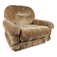 Fauteuil années 70 en tissu et acier