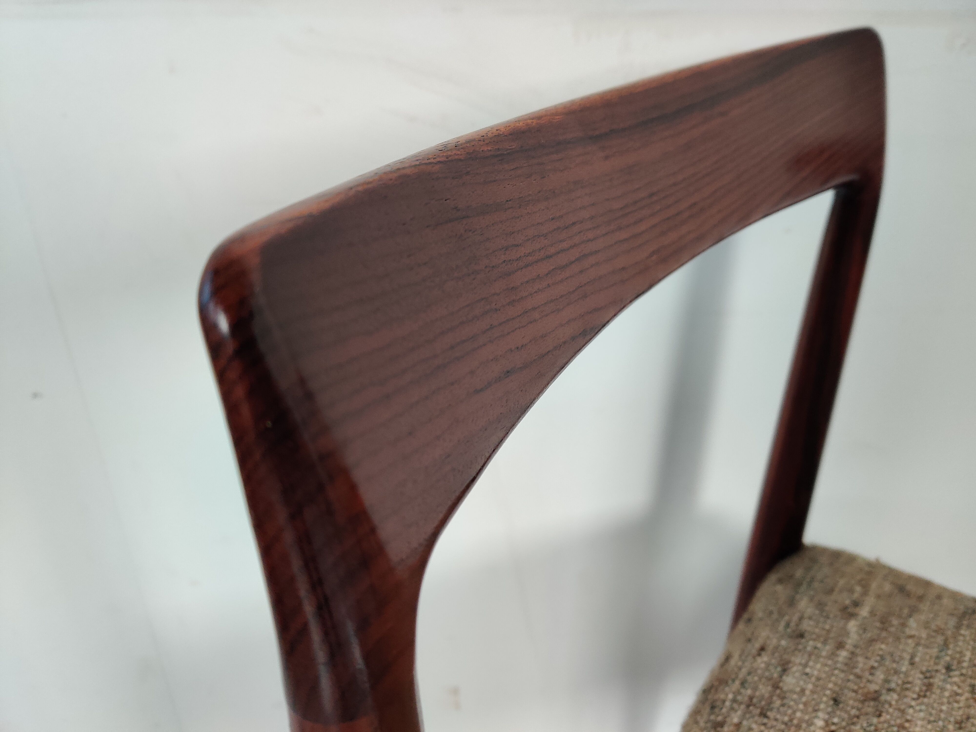 6 scandinavian chairs from lübke in rosewood, 60s