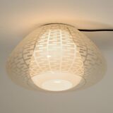 Original large Mid Century double glass ceiling lamp by Wilhelm Wagenfeld f