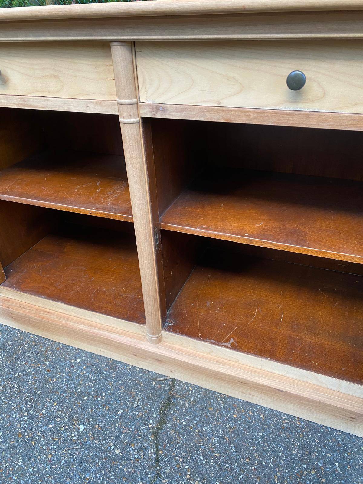 Buffet impérial rénové en bois du 20ème 190cm