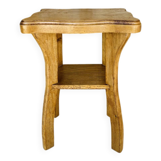 Table d'appoint  à étagère de ferme vintage, circa 1940s