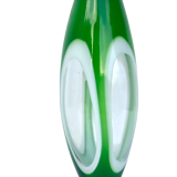 Vintage green glass vase