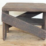 Old farm stool, artisanal and rustic