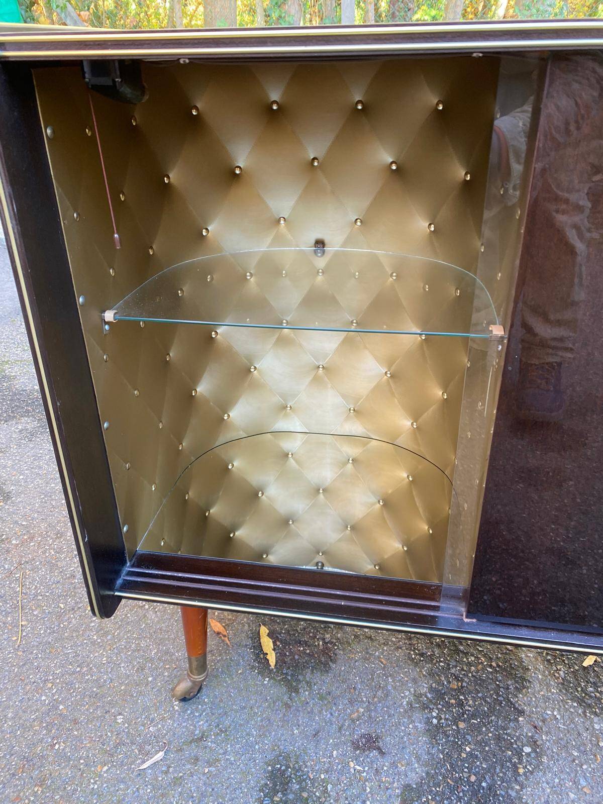 Vintage Prinz illuminated bar cabinet from the 1960s