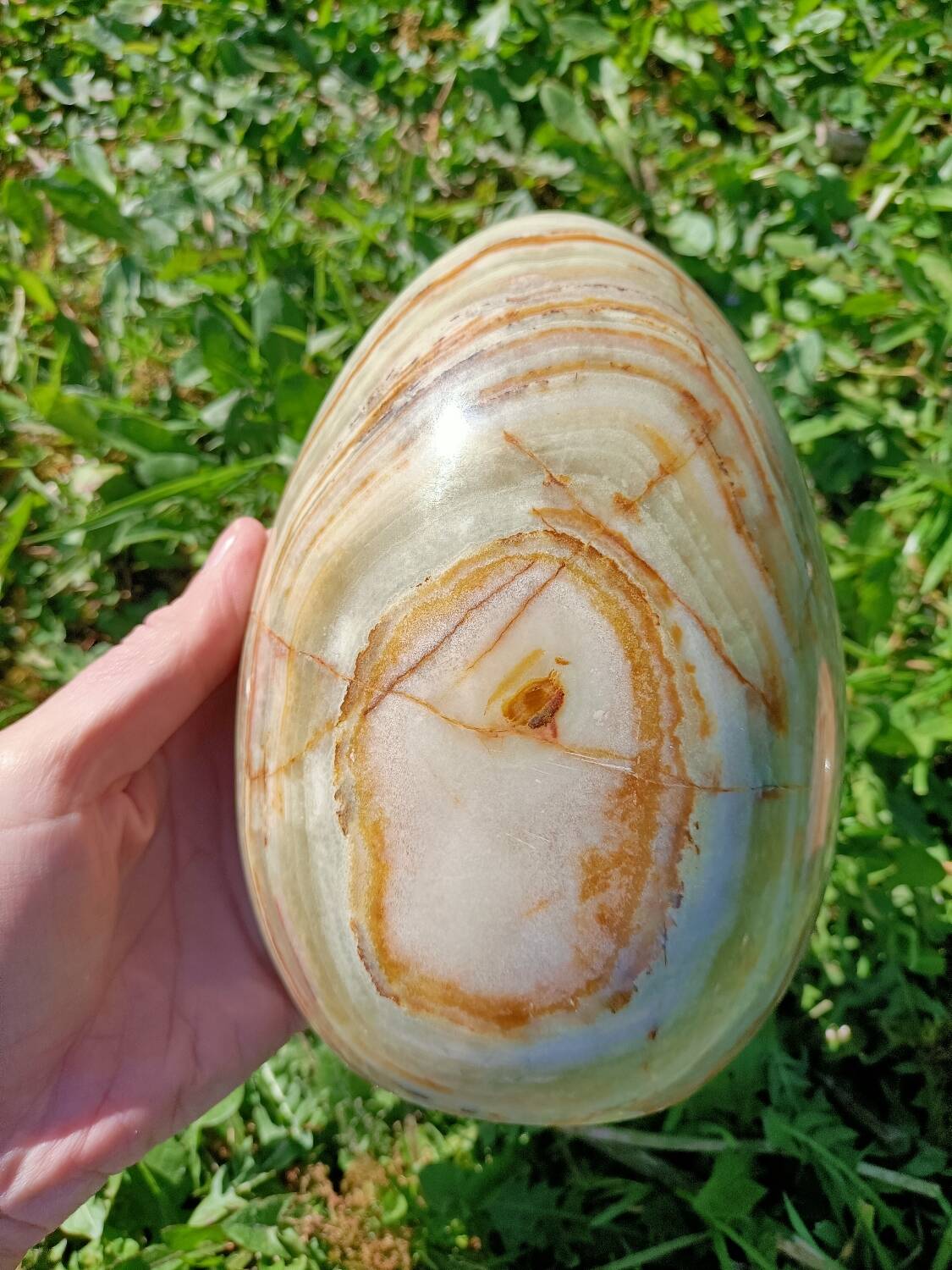 Retro marbled egg bookends 💐