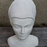 Woman bust in plaster