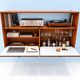 A.R.P. for Minvielle – Rare suspended buffet-bar with secretary, 19th century.