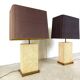 Pair of pierre de France table lamps, 1970s