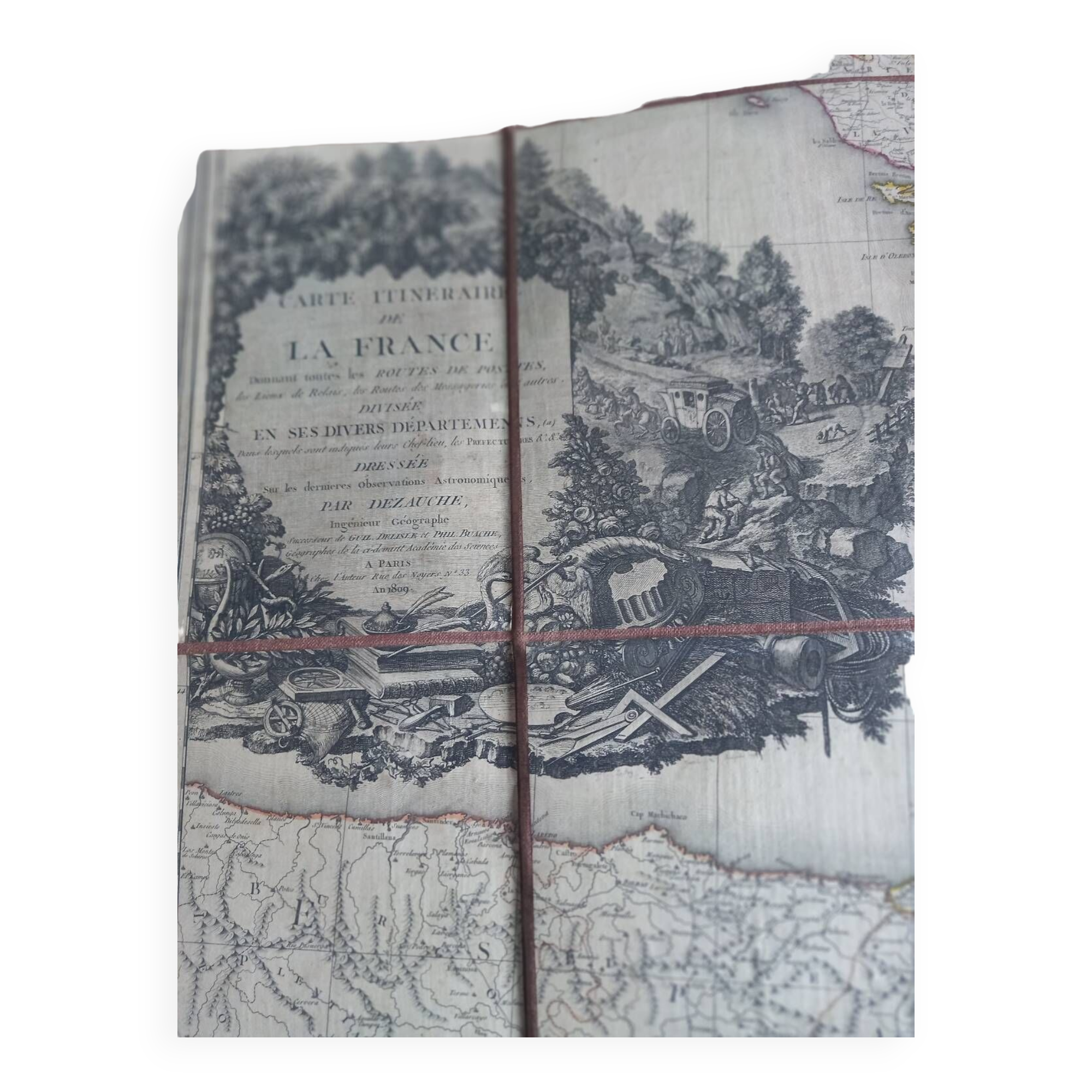 Old geographical map