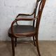 Curved wooden armchair Fischel bistro style late 19th century