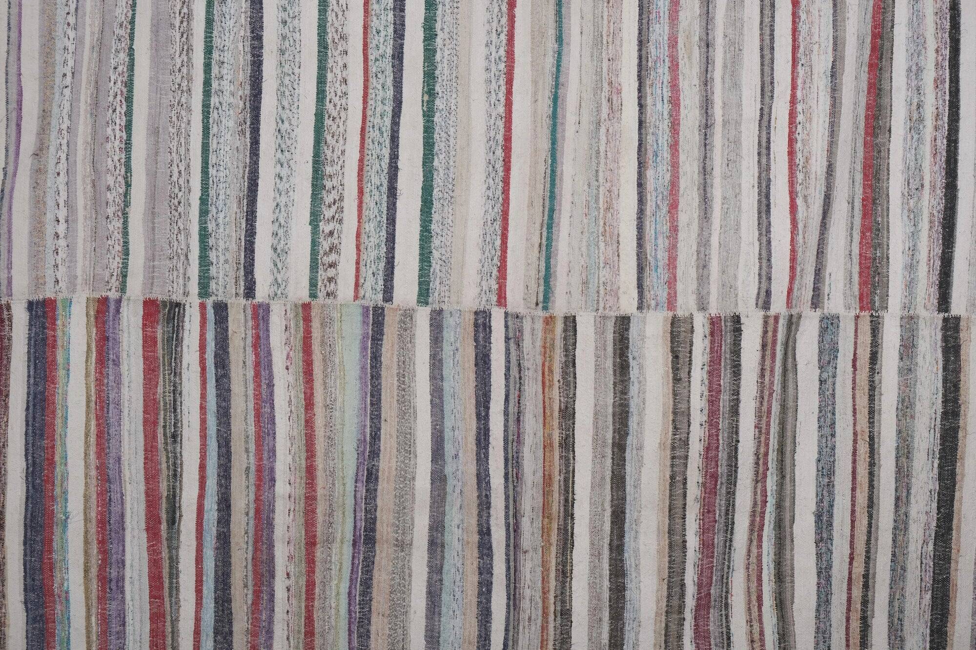 Vintage Turkish hallway rug 246x317 cm