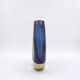 "Twist" blue vase with yellow twist
