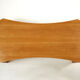 Coffee table signed by Vincent Poujardieu free form in oak 1992