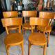 Suite de 5 chaises bistrot Baumann vintage