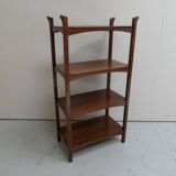 Art Nouveau Jugendstil oak open bookcase  etagere