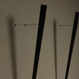 Pair of Gilles Derian torchère wall lights for Lumen Center, Italy 1984