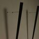 Pair of Gilles Derian torchère wall lights for Lumen Center, Italy 1984