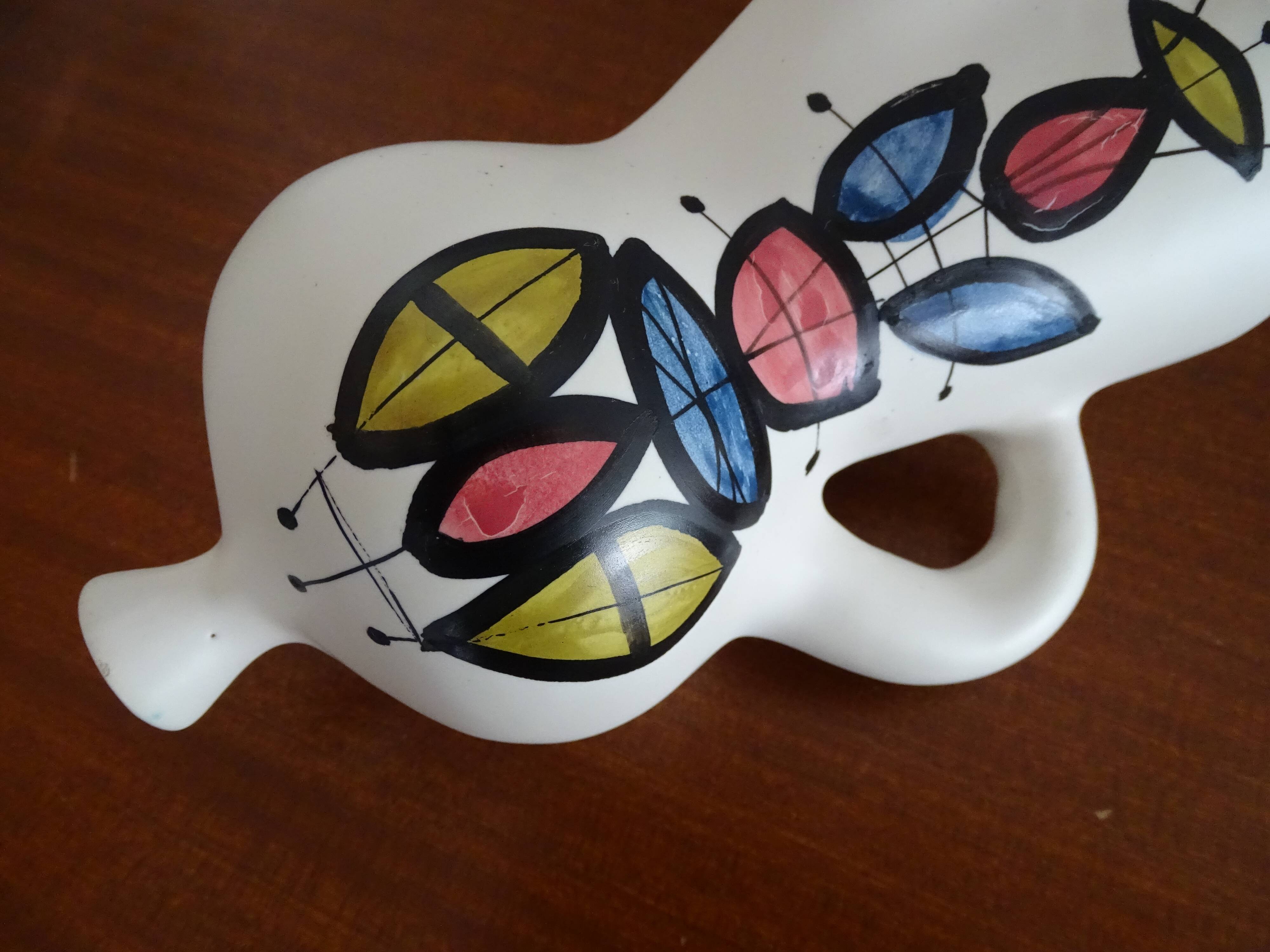 Roger Capron wall bouquetière signed