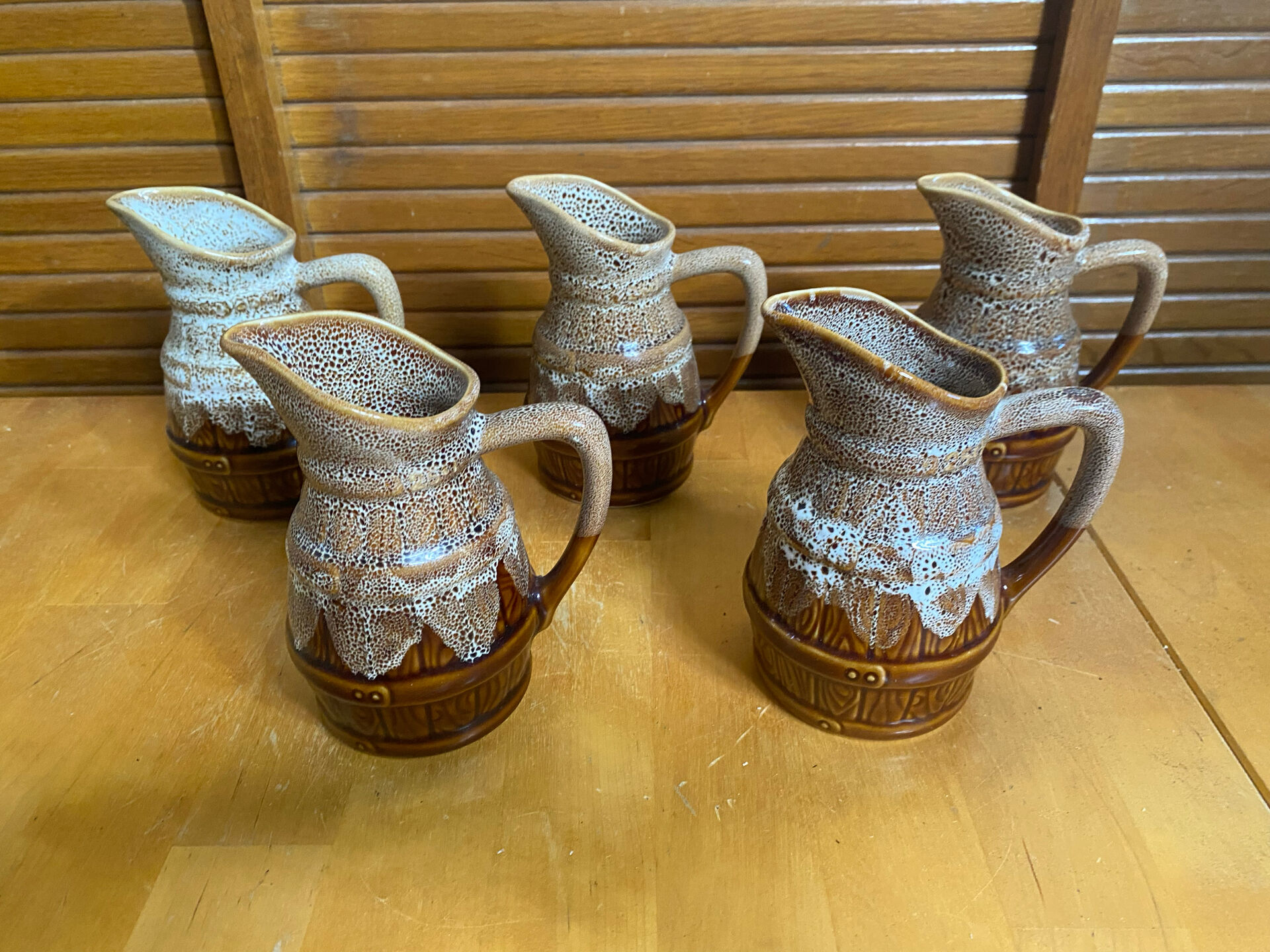 Series 5 Jug Barrel Shape REVOL Flamed Ceramic 1/4 Litre Vintage