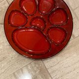 Set of 5 Vallauris oyster plates