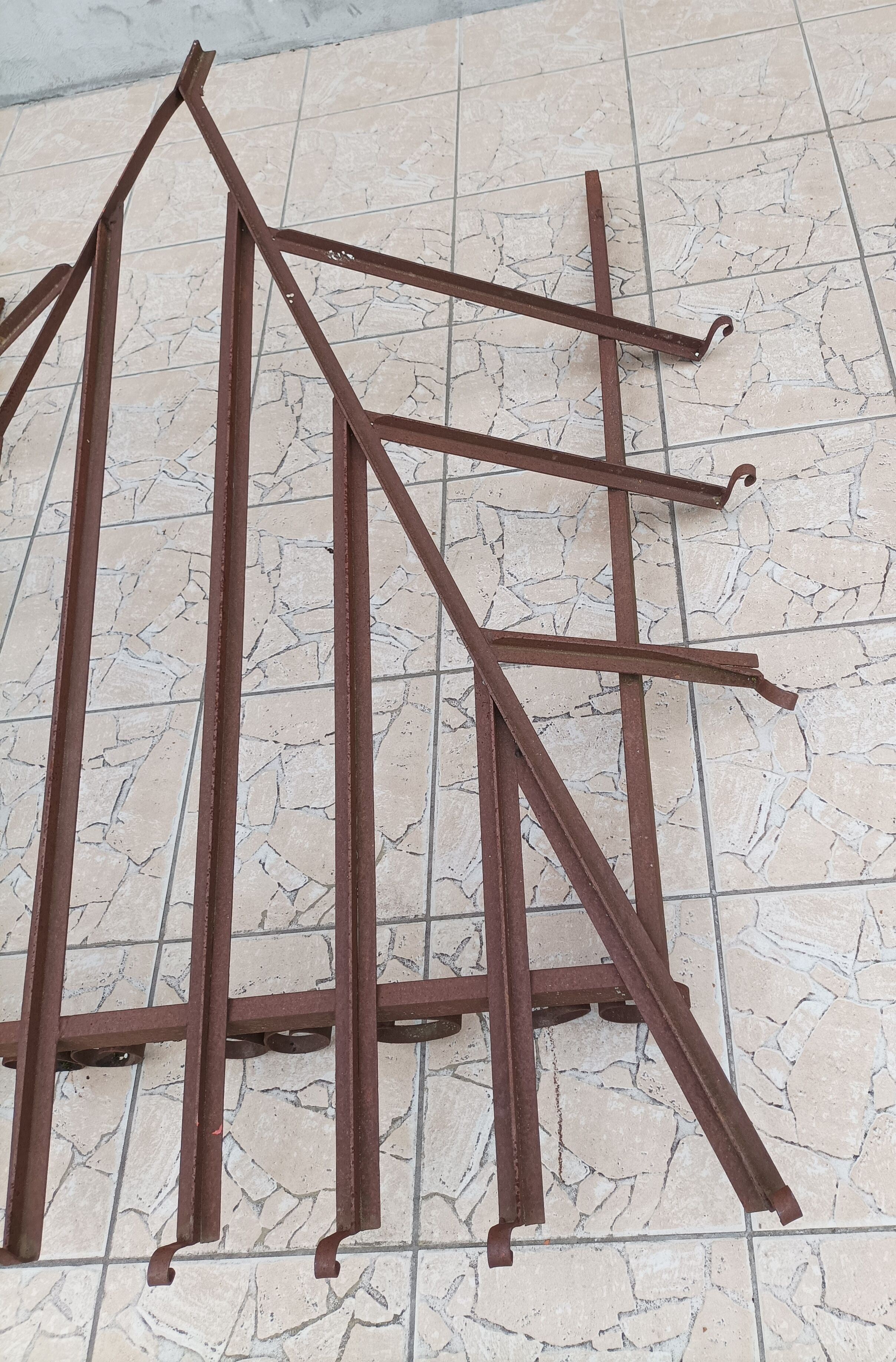 Old wrought iron canopy