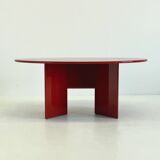 Antella dining table / console table by Kazuhide Takahama for Cassina in red