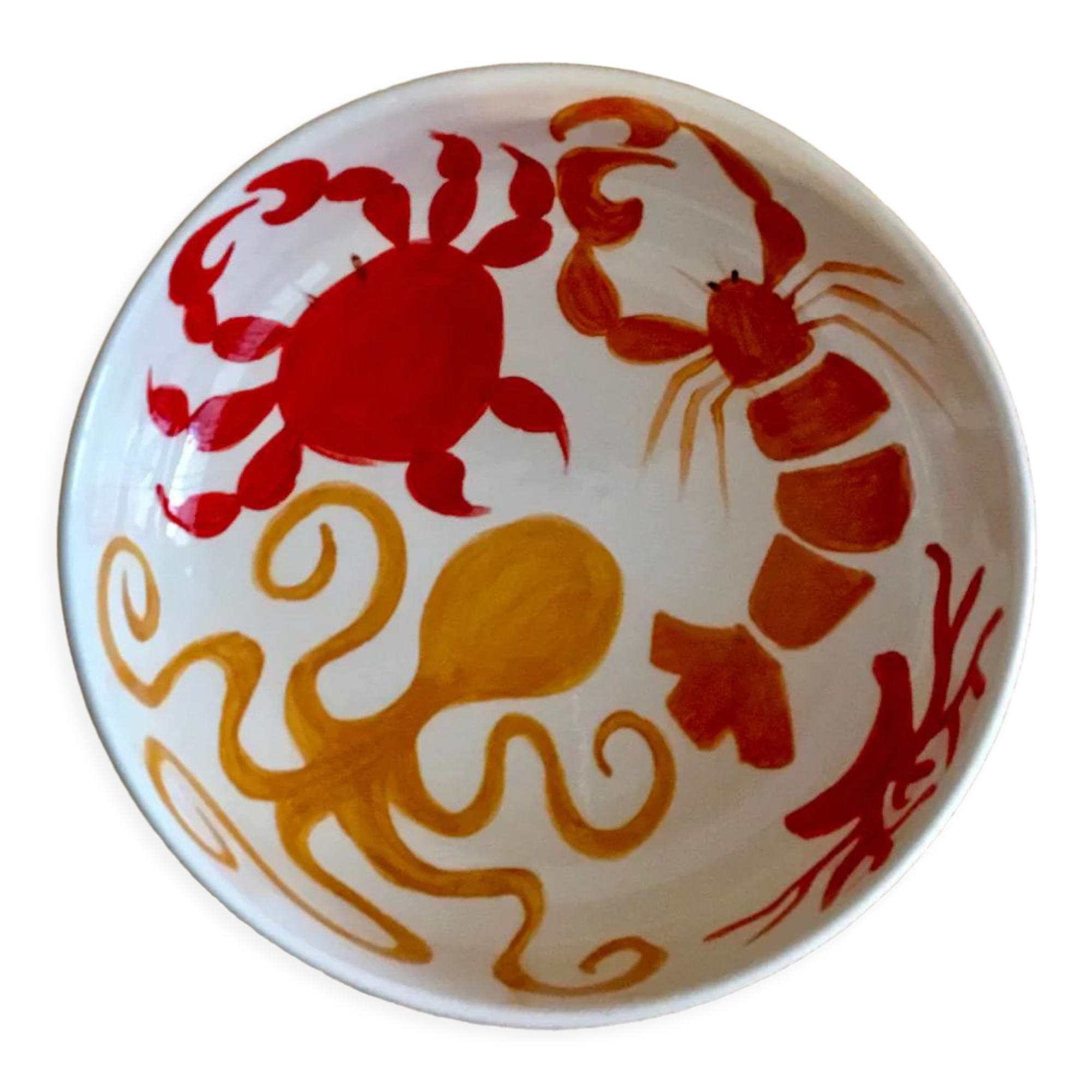 Saladier En Bois Peint à La Main – Style Khokhloma Russe, Motif Baies, Finition Laquée (15,2 Cm)
