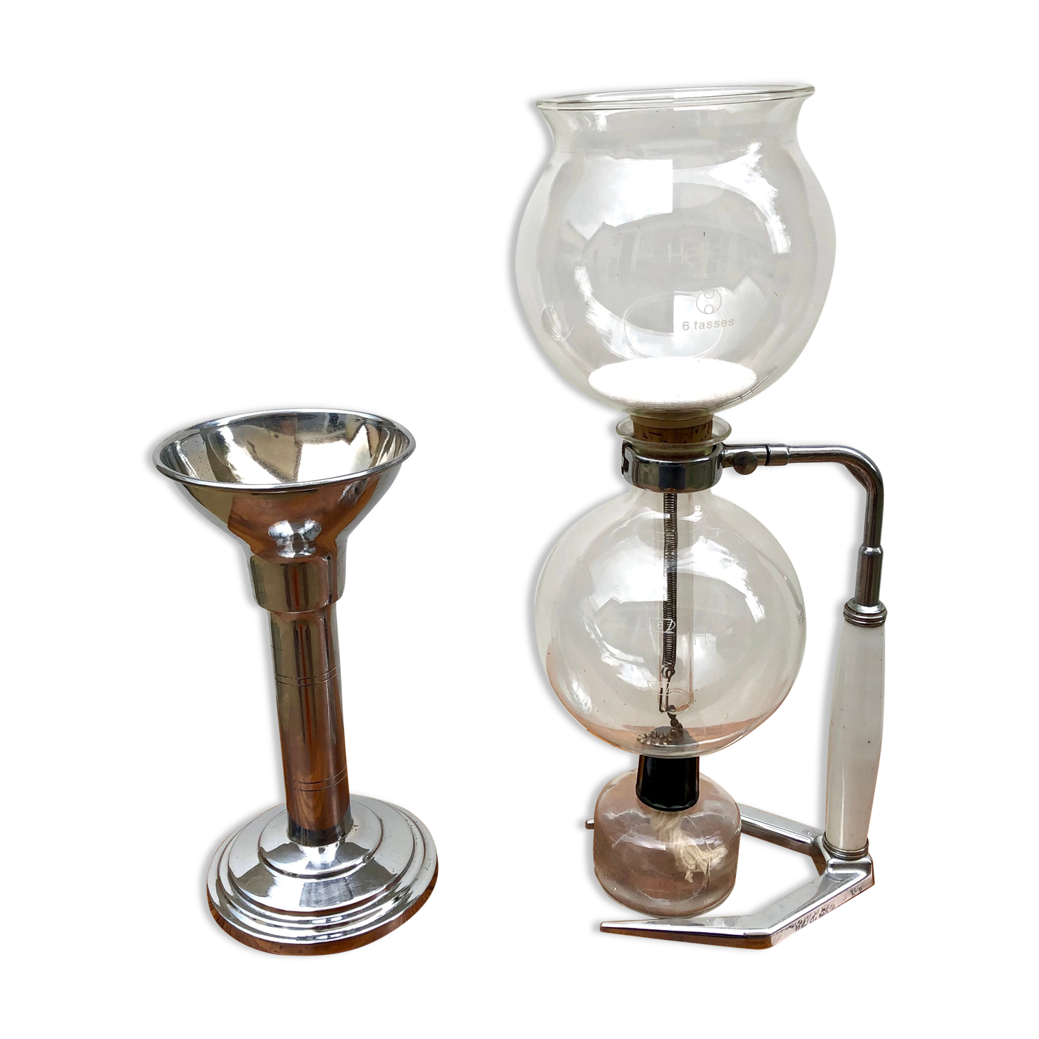 Hellem cafeteria 6 cups complete vintage design 70