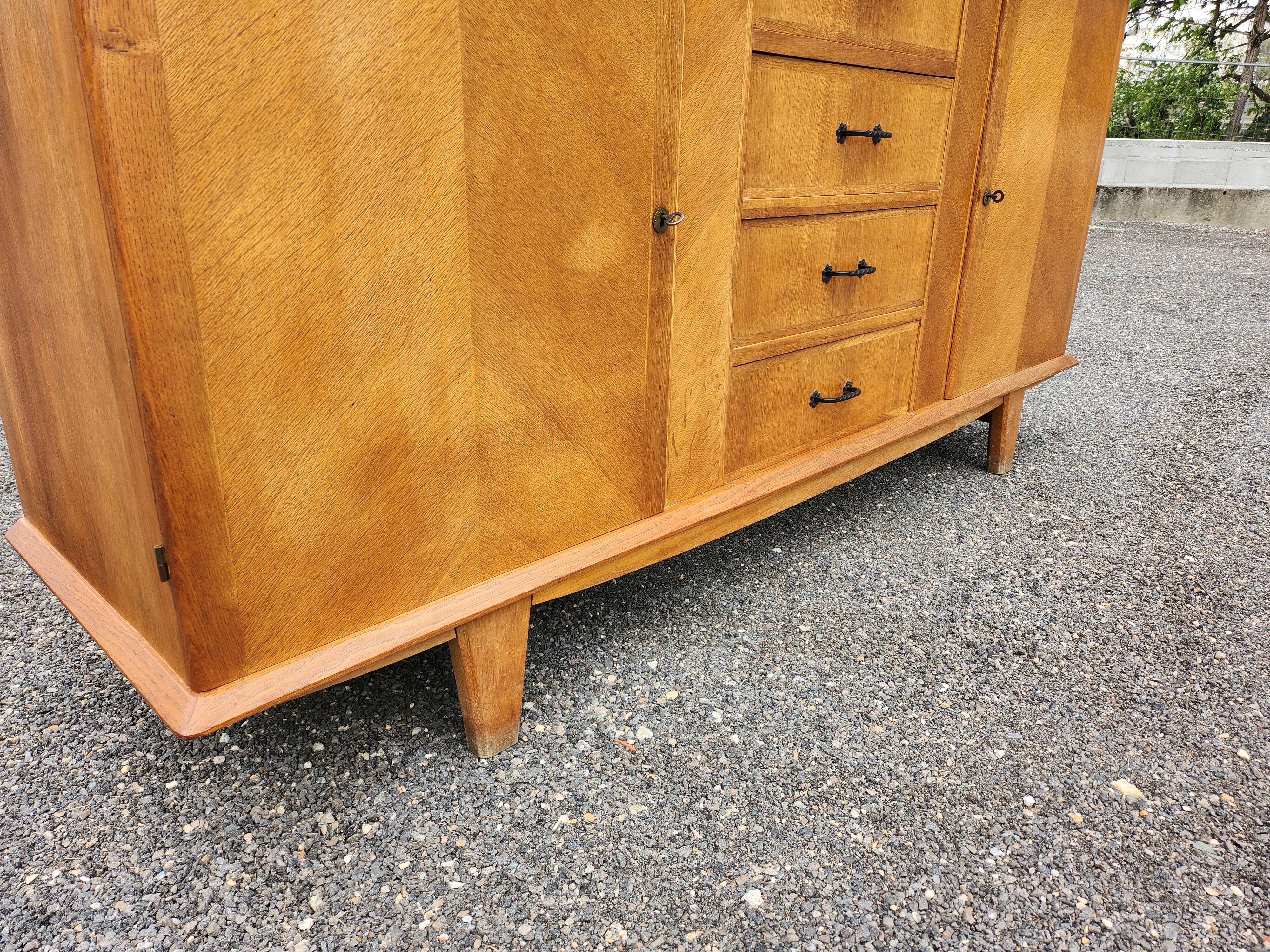 Light oak vintage sideboard