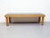 Vintage sidetable salontafel eikenhout graniet handgemaakt