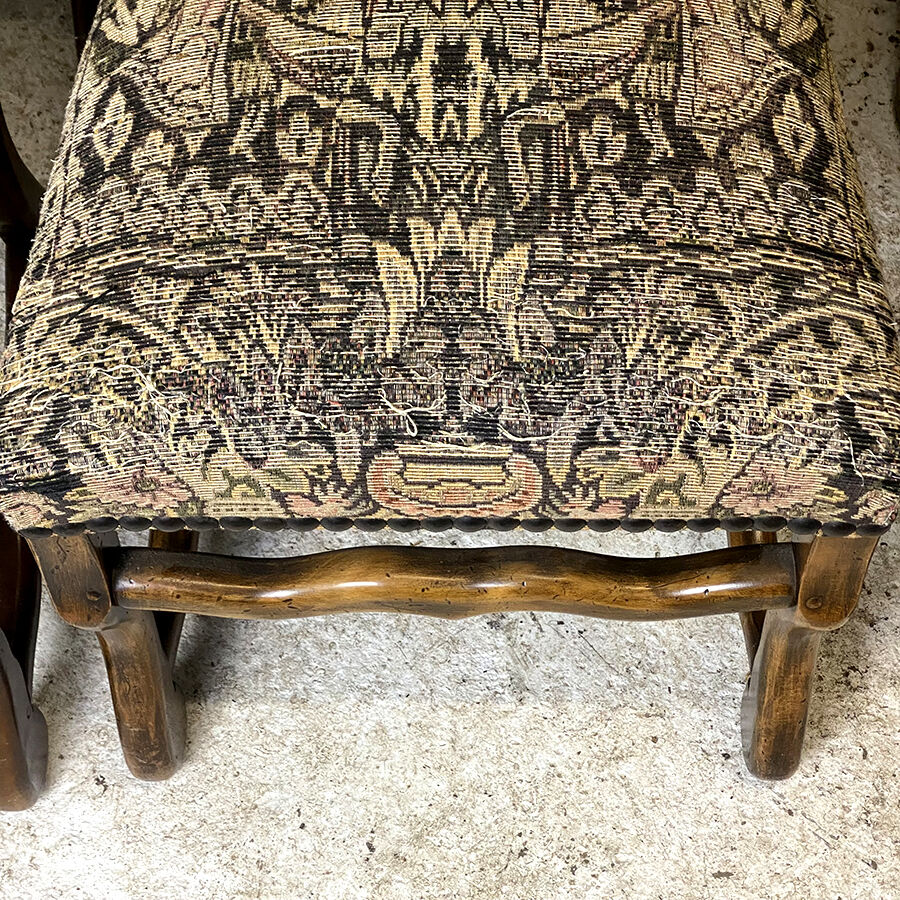 Set of 8 Louis XIII style chairs