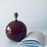 Terracotta ceramic ball lamp