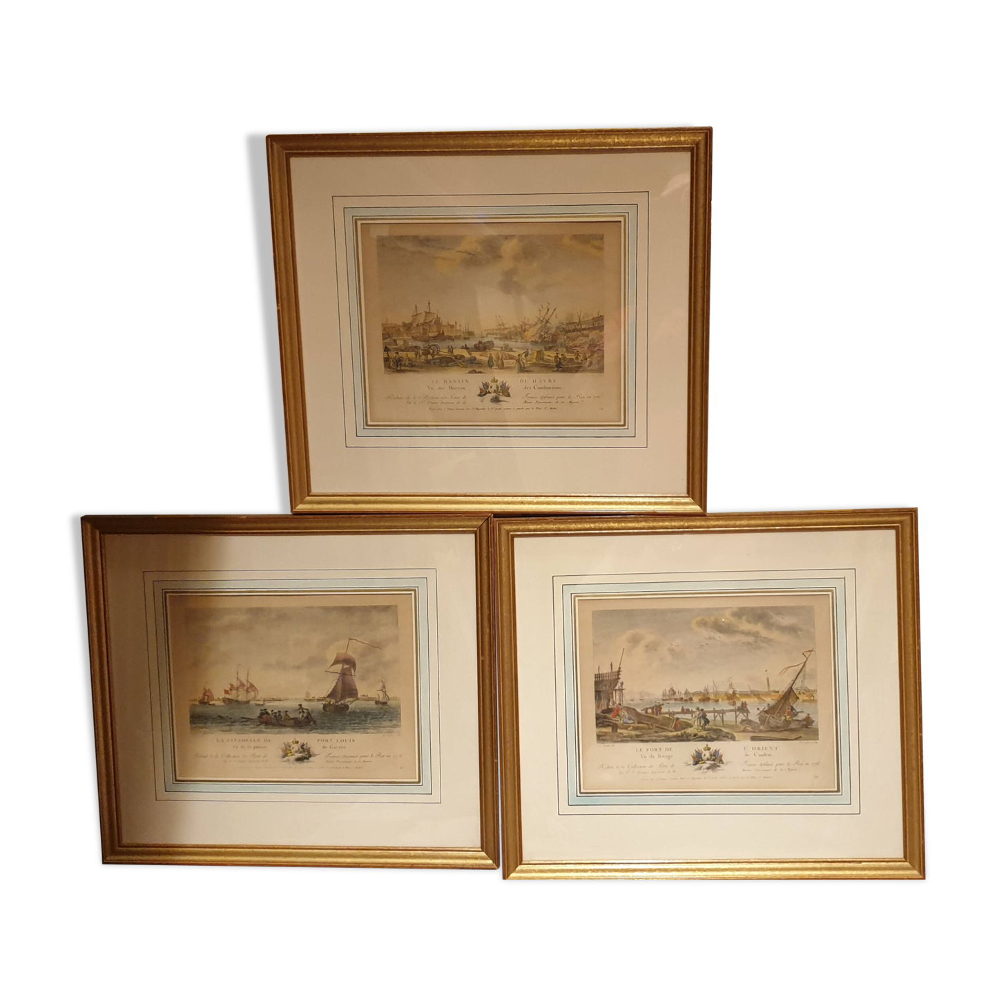 3 marine engravings