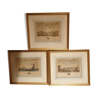 3 marine engravings